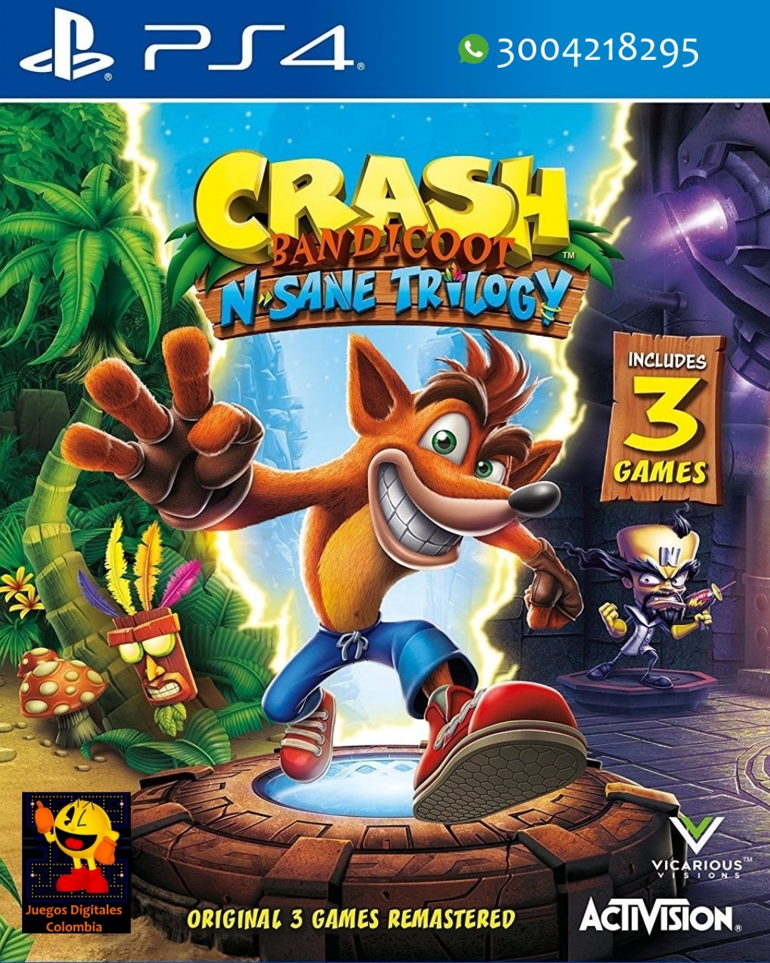 Crash Bandicoot trilogy el clasico crash ahora en PS4 y Ps5