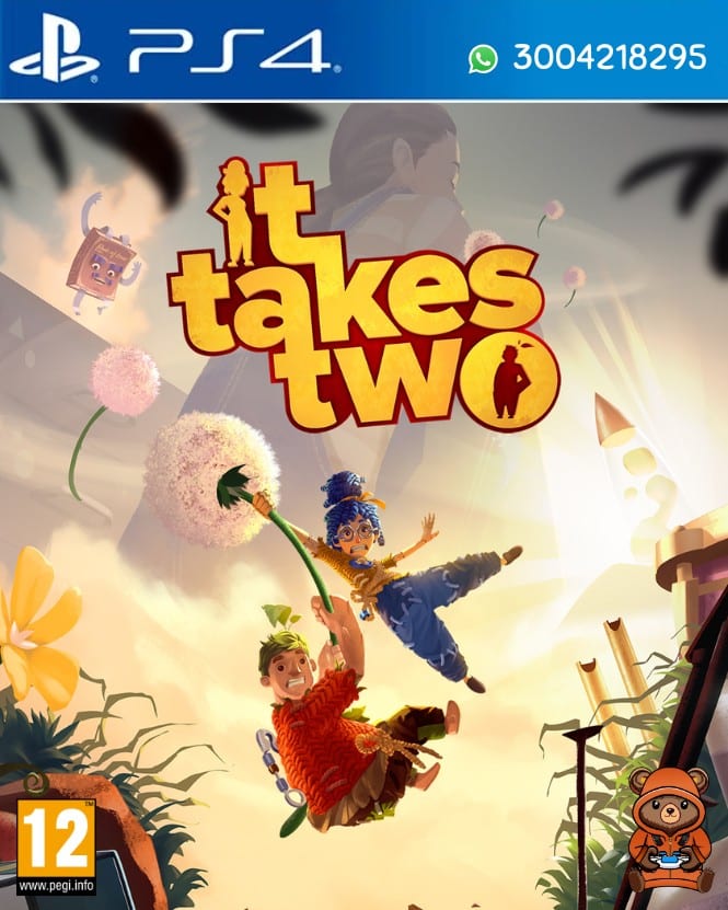 Portada del videojuego It Takes Two para PlayStation 4 edición estándar