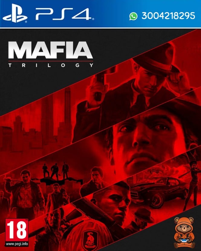 Portada oficial de Mafia Trilogy para PlayStation 4