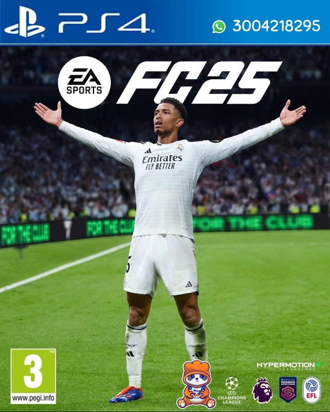 Portada oficial del videojuego FIFA 25 para Ps4 en formato digital