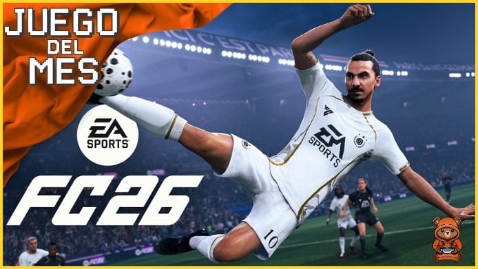 Texto promocional "Juego del mes" en colores blanco y rosa sobre fondo negro, destacando ofertas de videojuegos en Juegos Digitales Colombia.