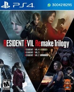 Resident Evil Remake Trilogy para PS4, colección de juegos de terror y supervivencia