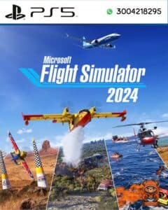 Portada oficial de Microsoft Flight Simulator 2024 para consola PlayStation 5