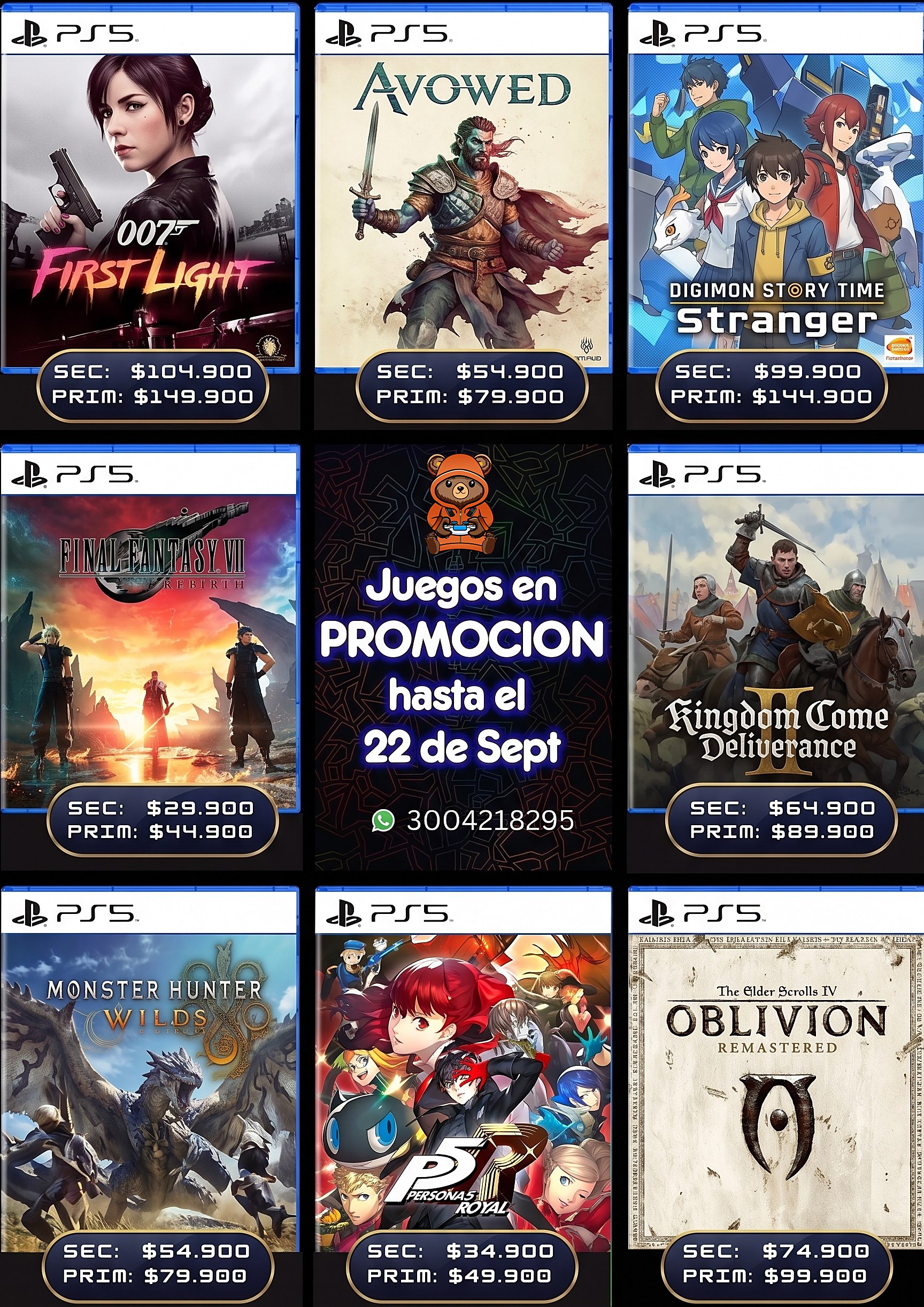 Promos en PS5 y PS4